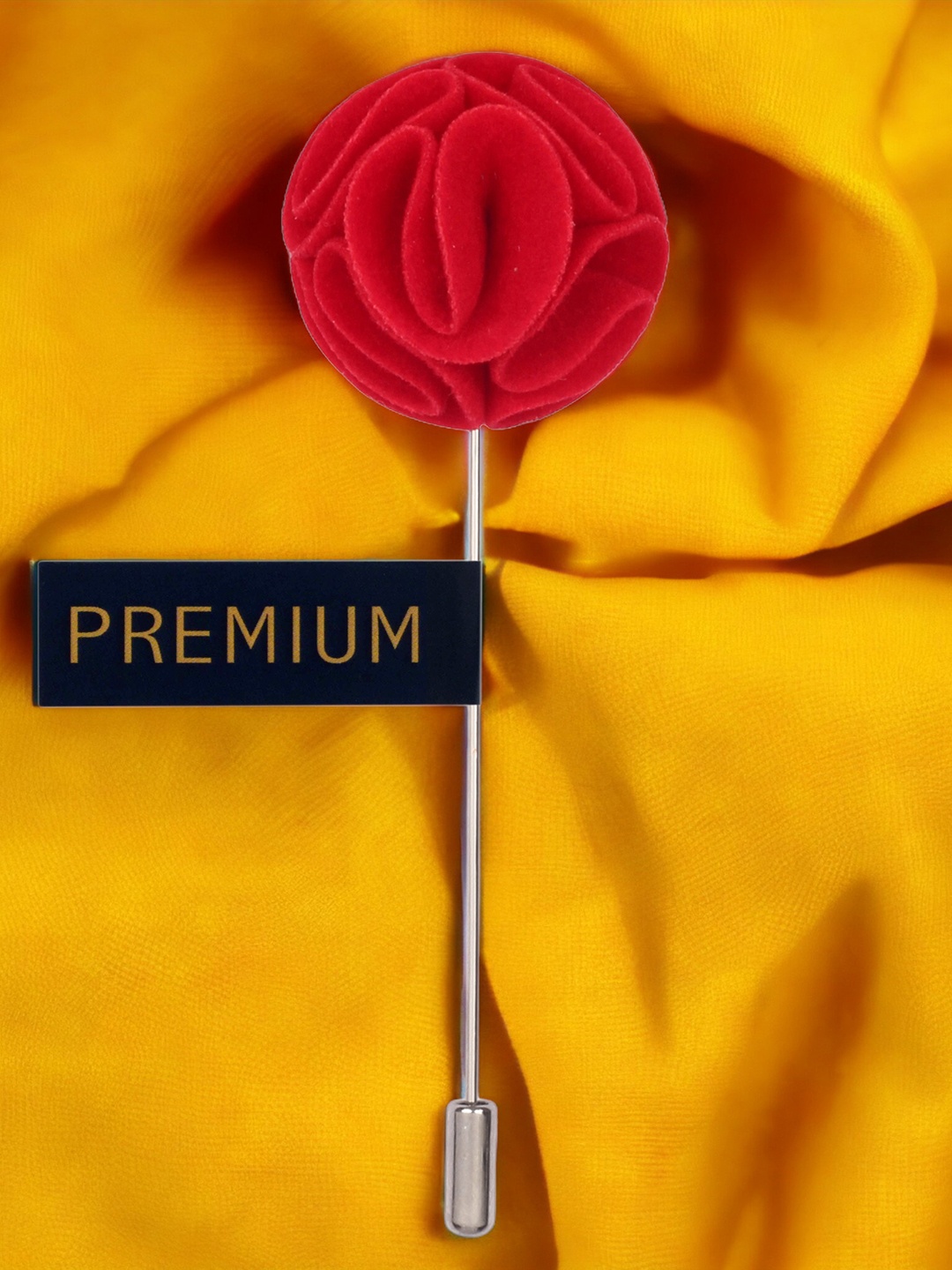 

PELUCHE Unisex Red The Dahlia Flower Lapel Pin