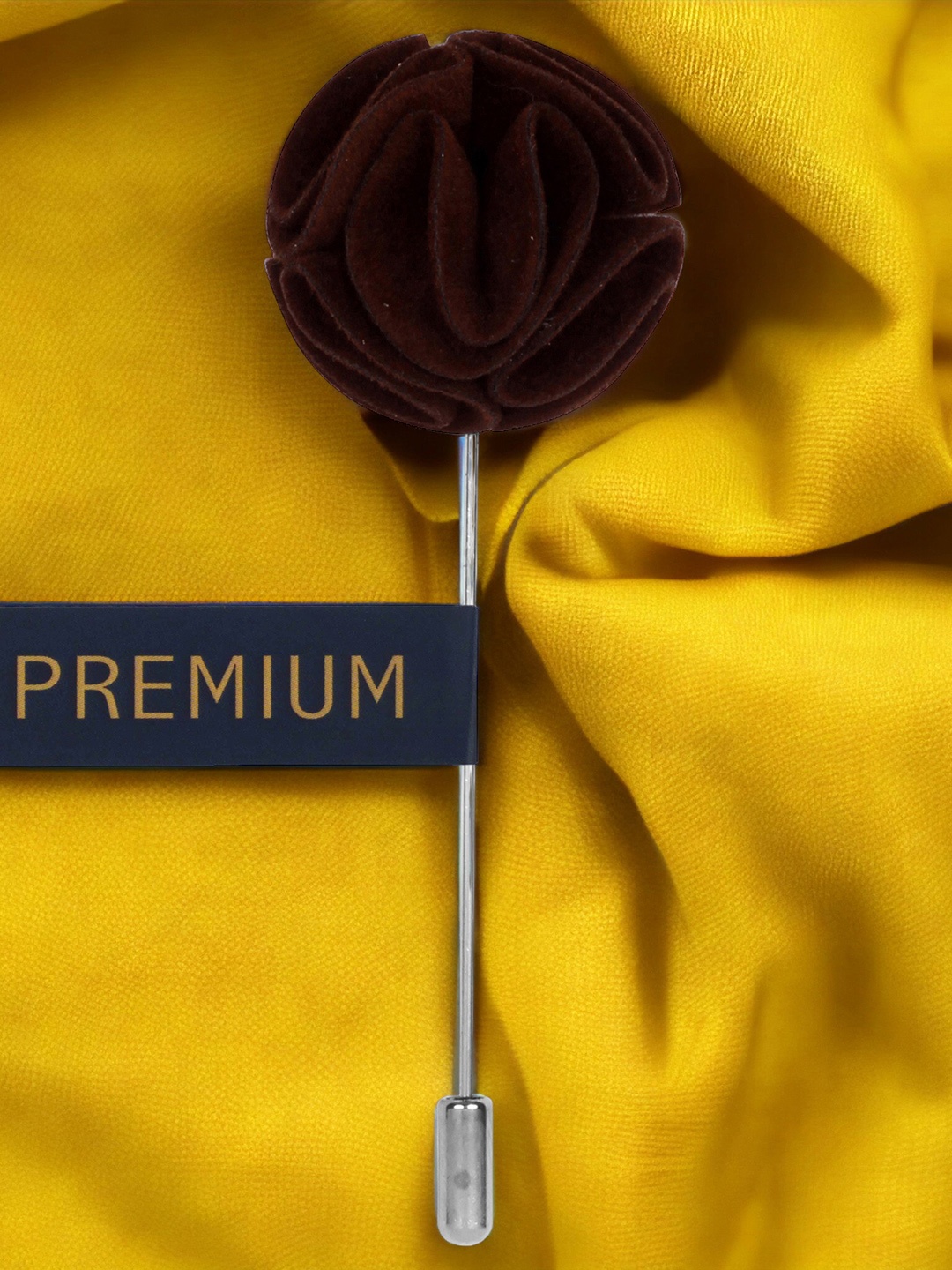 

PELUCHE Unisex Brown The Dahlia Flower Lapel Pin