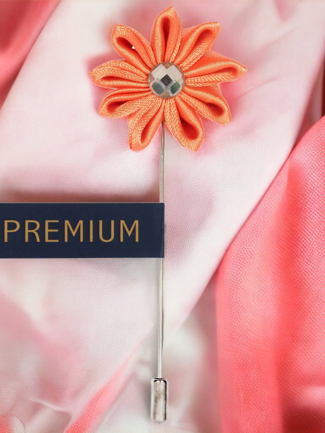 

PELUCHE Unisex Orange Glowing Petals Lapel Pin