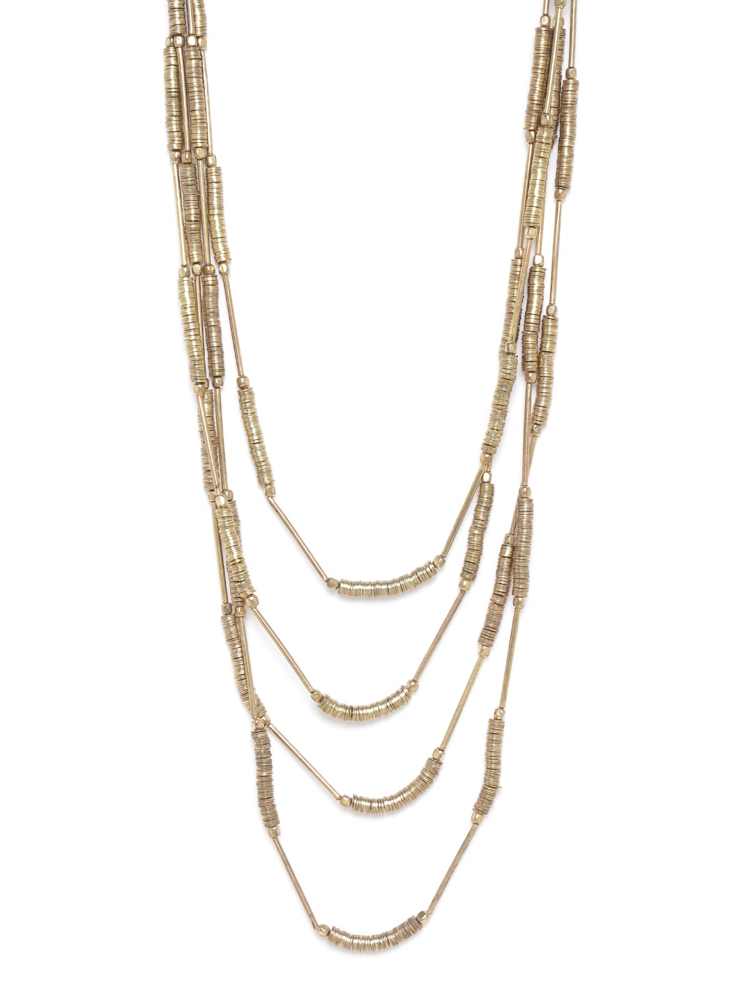 

RICHEERA Antique Gold-Plated Layered Necklace