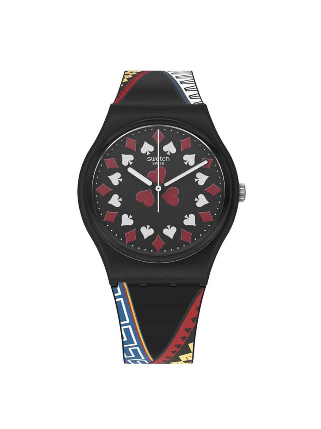 

Swatch Unisex Black Water Resistant Analogue Watch GZ340