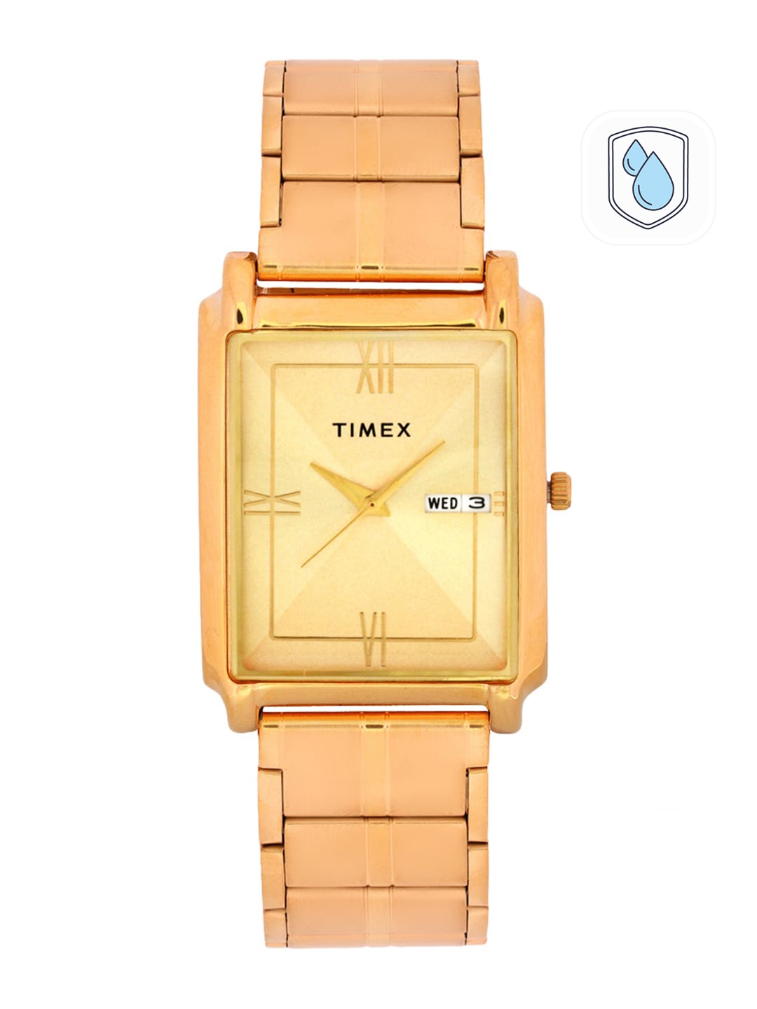 

Timex Men Champagne Analogue Watch - TW000W910, Gold