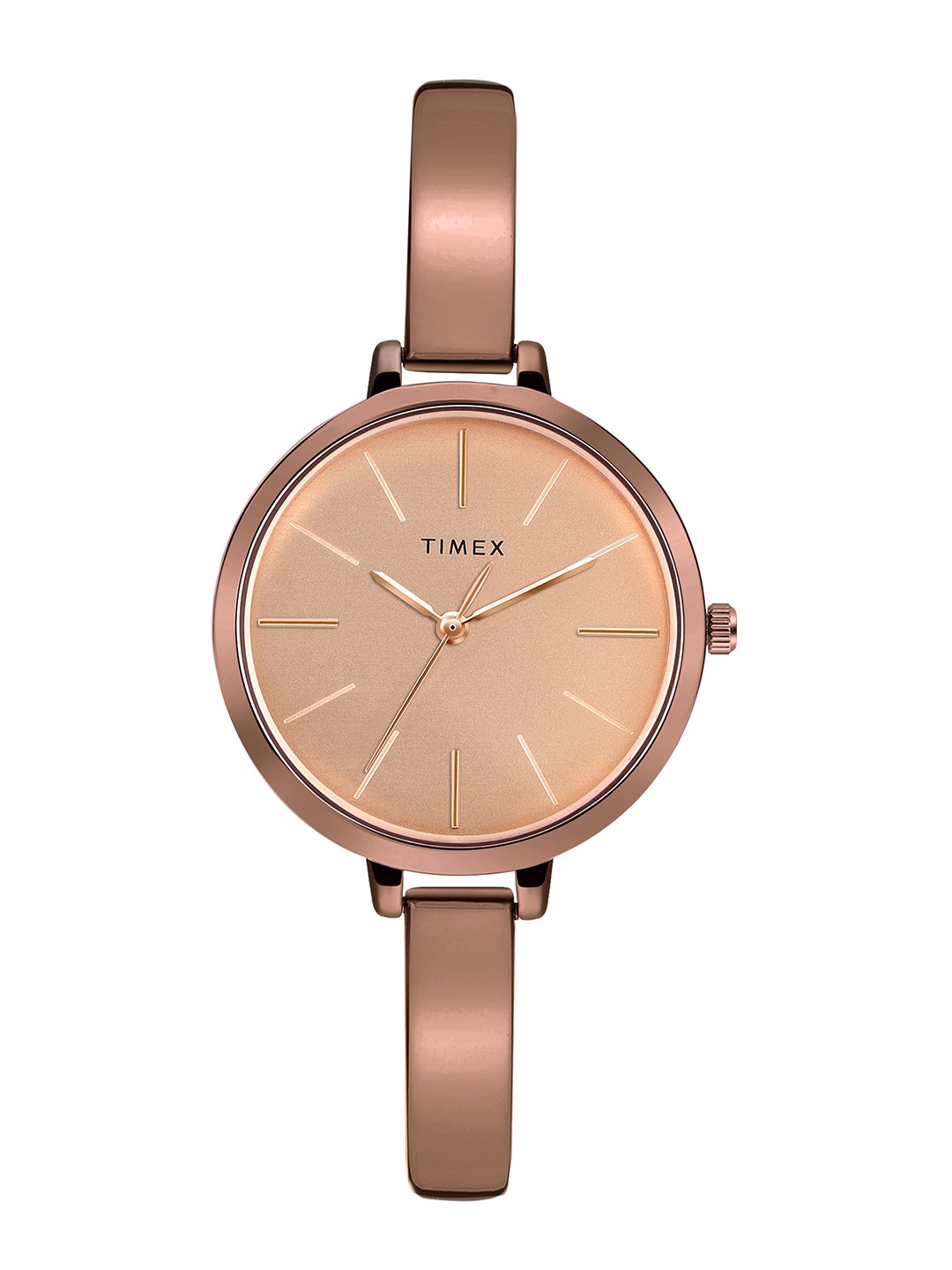

Timex Women Rose Gold-Toned Analogue Watch - TWEL12813, Beige