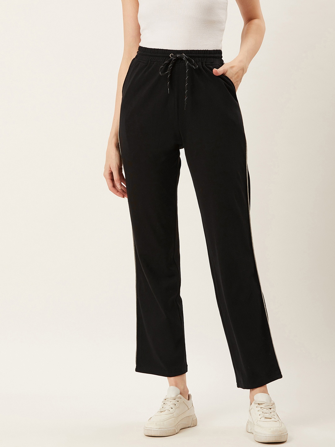 

Alsace Lorraine Paris Women Black Solid Track Pants