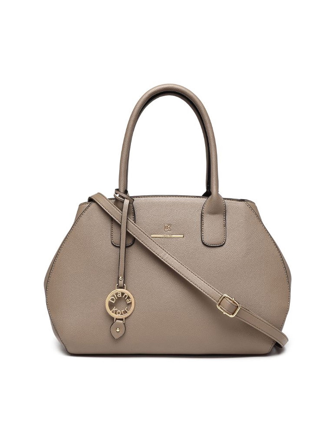 

Diana Korr Taupe Solid Handheld Bag