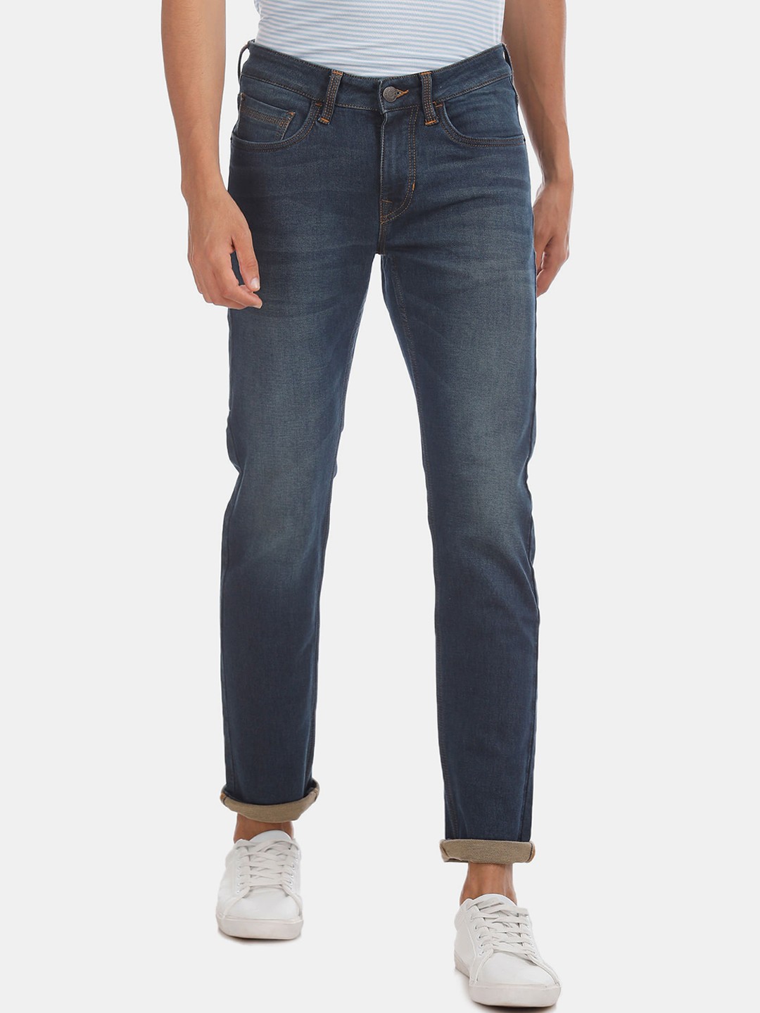 

Cherokee Men Blue Slim Fit Mid-Rise Clean Look Stretchable Jeans