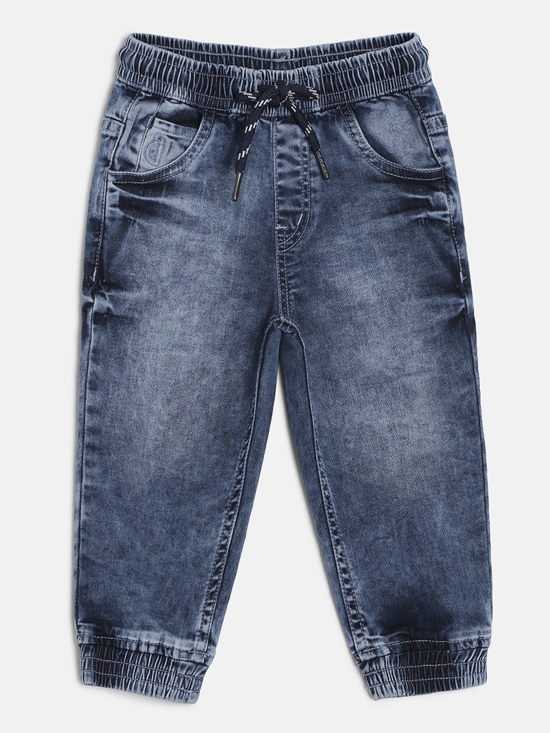 

Gini and Jony Boys Blue Jogger Mid-Rise Clean Look Stretchable Jeans