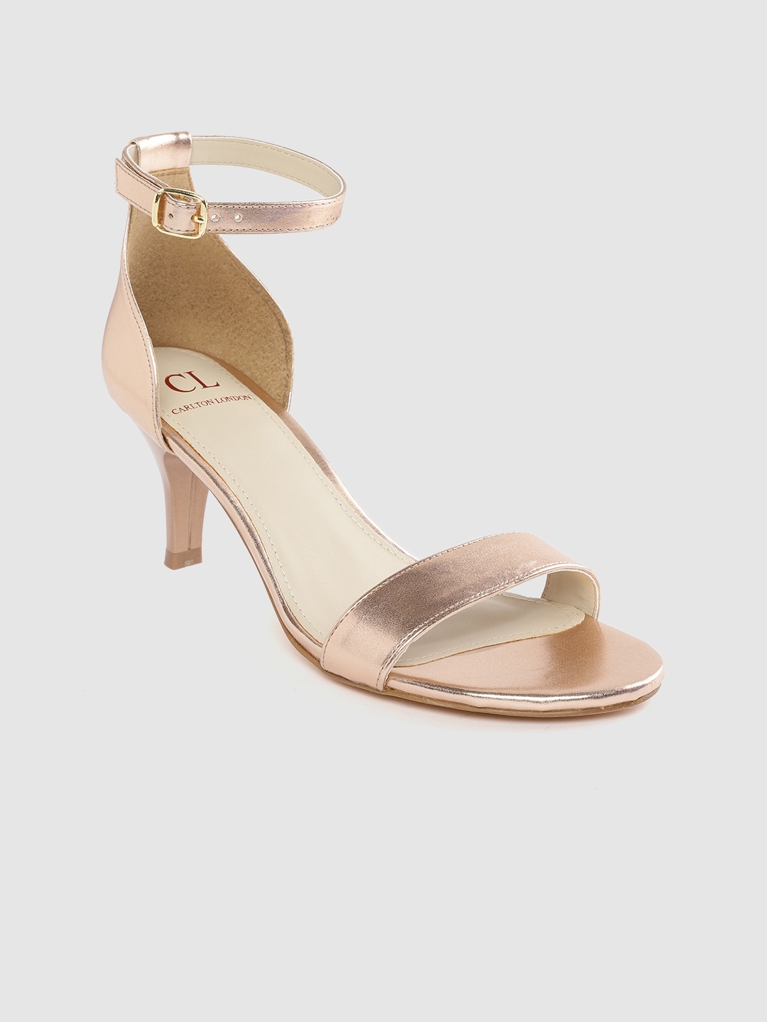 

Carlton London Women Rose Gold-Toned Solid Slim Heels
