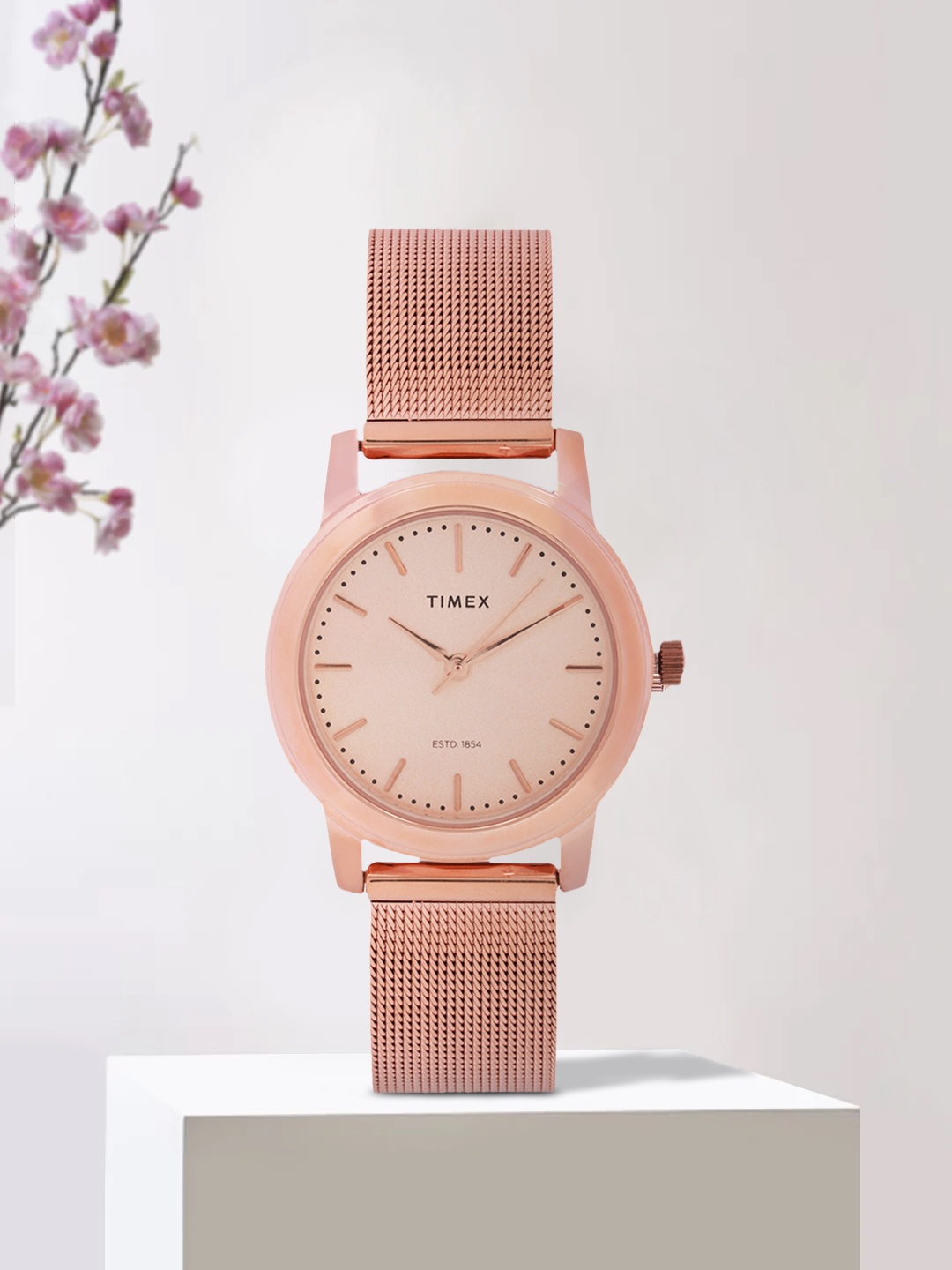 

Timex Women Rose Gold-Toned Analogue Watch - TW000W111