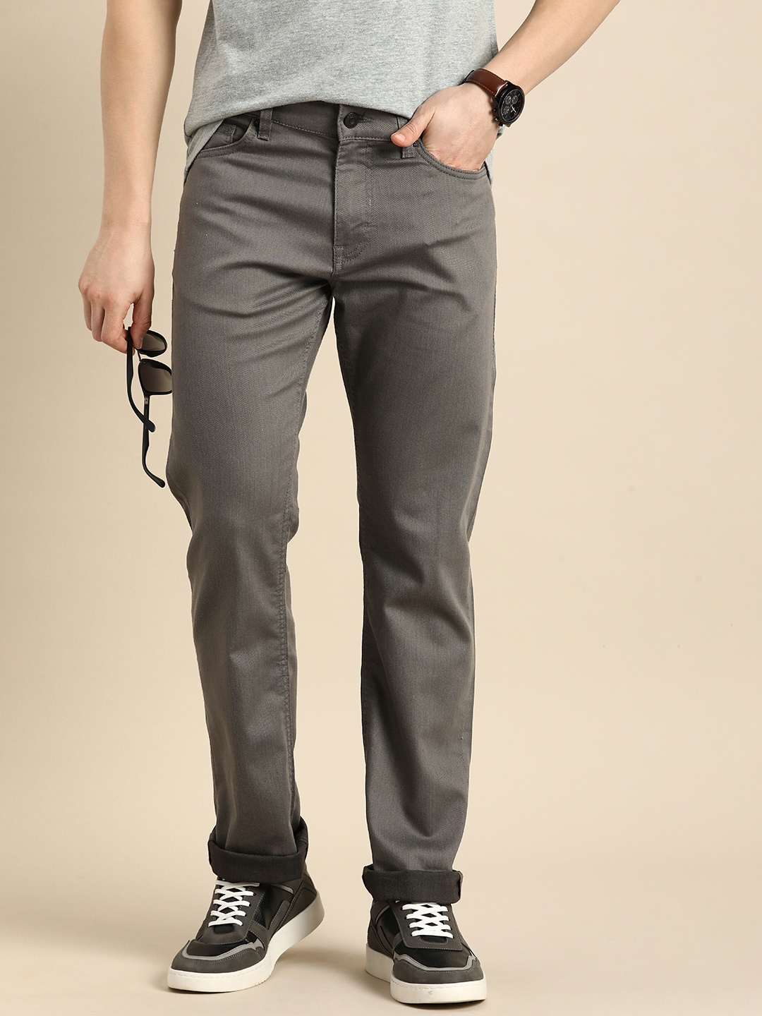

Celio Men Mid-Rise Stretchable Jeans, Grey