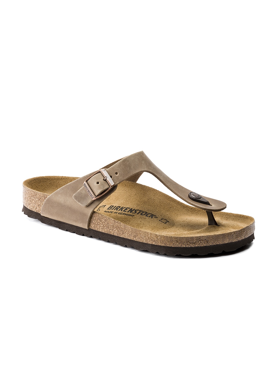 

Birkenstock Unisex Beige Gizeh Oiled Regular Width Leather Sandals