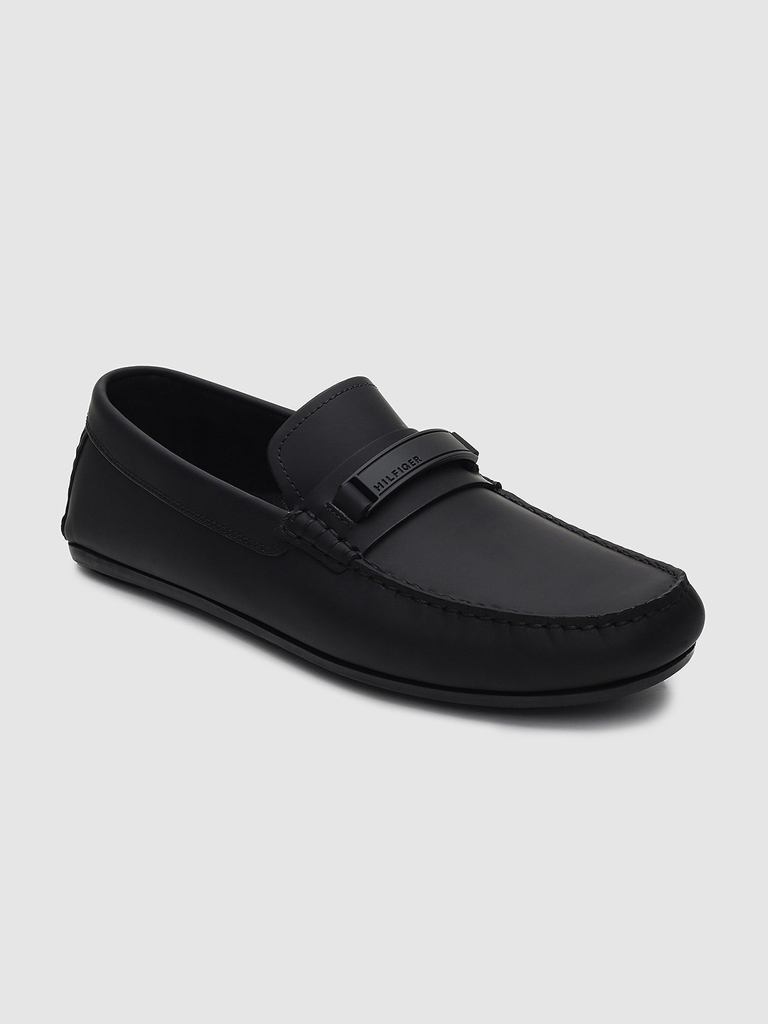

Tommy Hilfiger Men Black Solid TONAL DRIVER Loafers