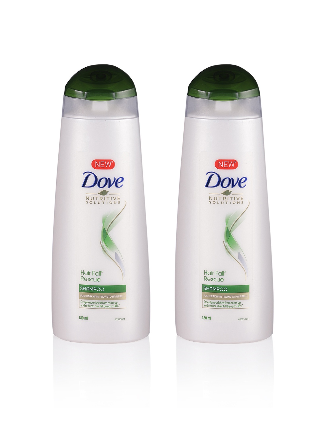 

Dove Unisex Set Of 2 Hair Fall Rescue Shampoo, White