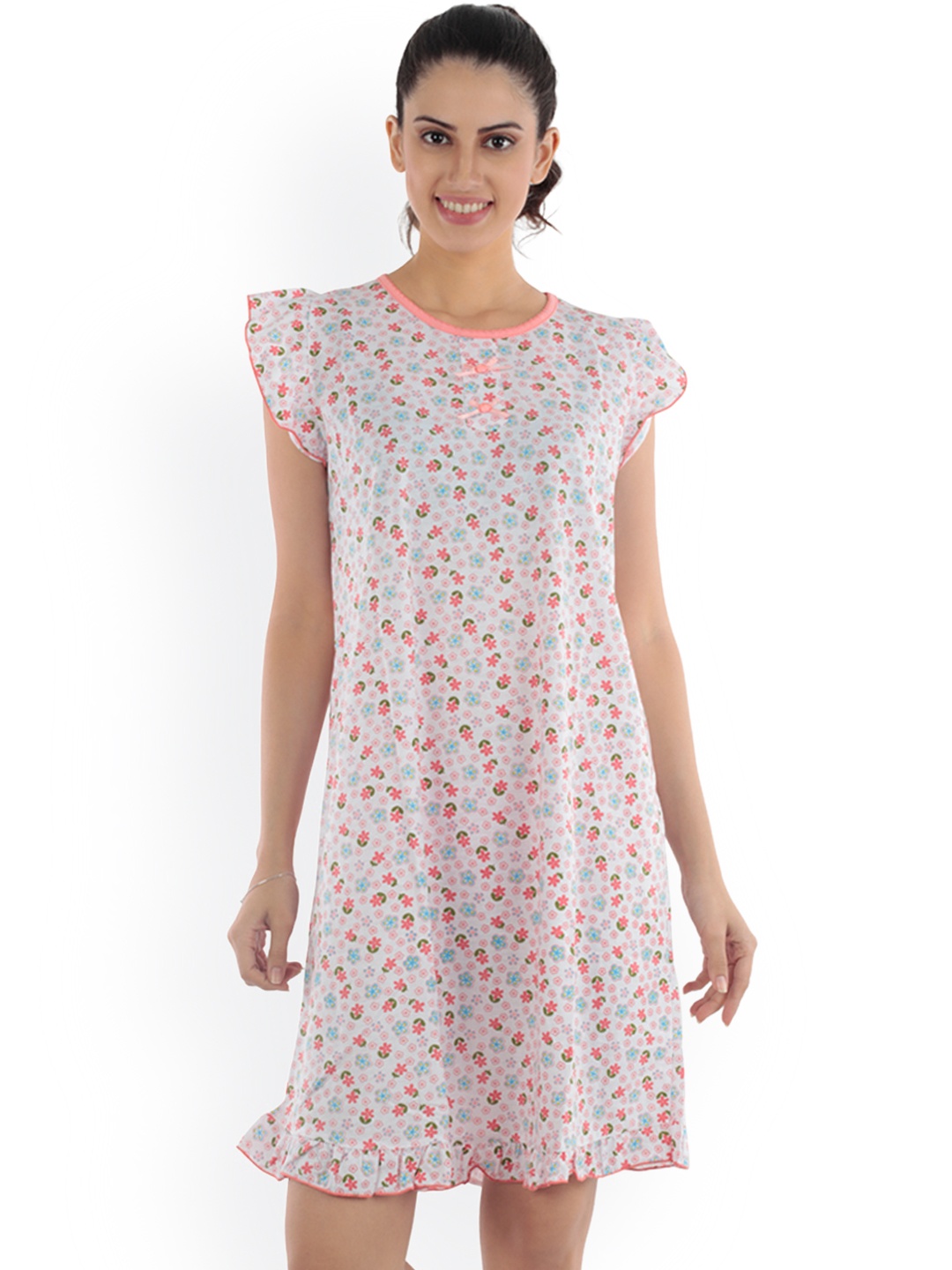 

Tweens Orange Printed Nightdress TW-N-612-PK