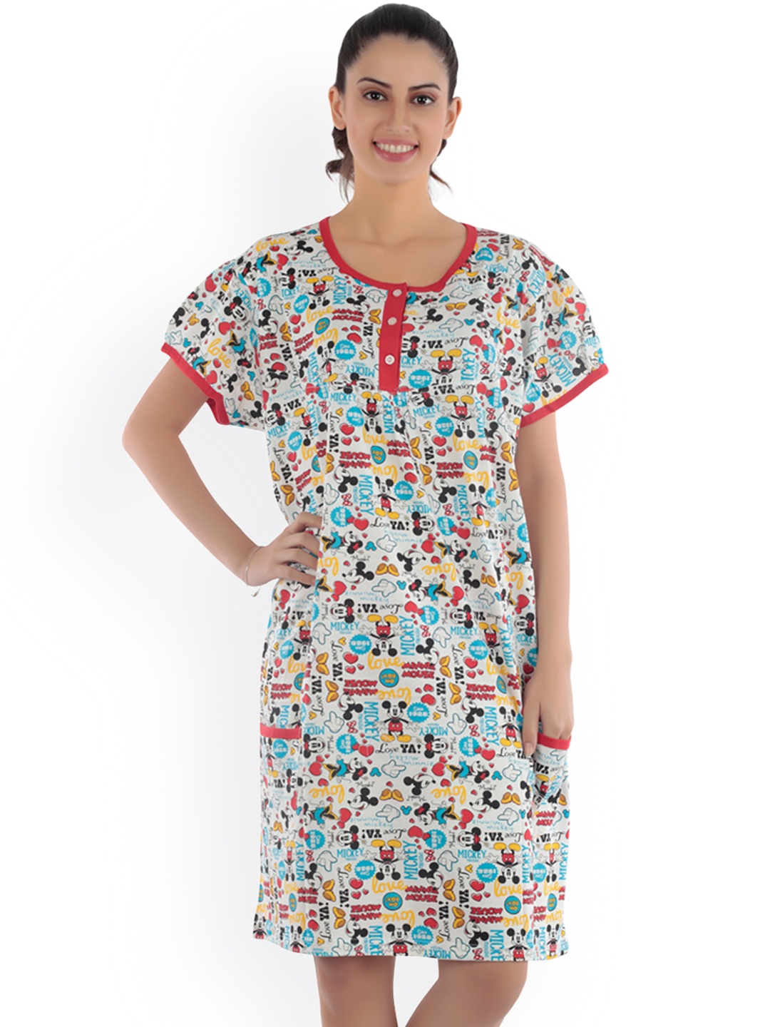 

Tweens Multicoloured Printed Nightdress TW-N-631-PR, Multi