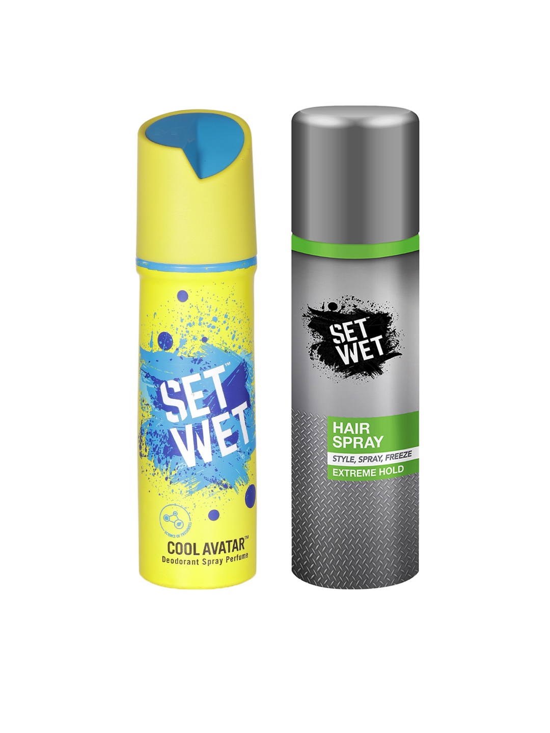 

Set Wet Men Set of Deodorant & Hair Spray, Grey