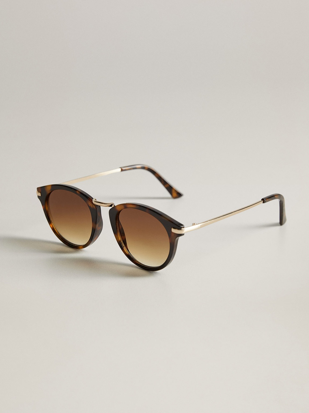 

MANGO Women Oval Sunglasses 67012892, Brown