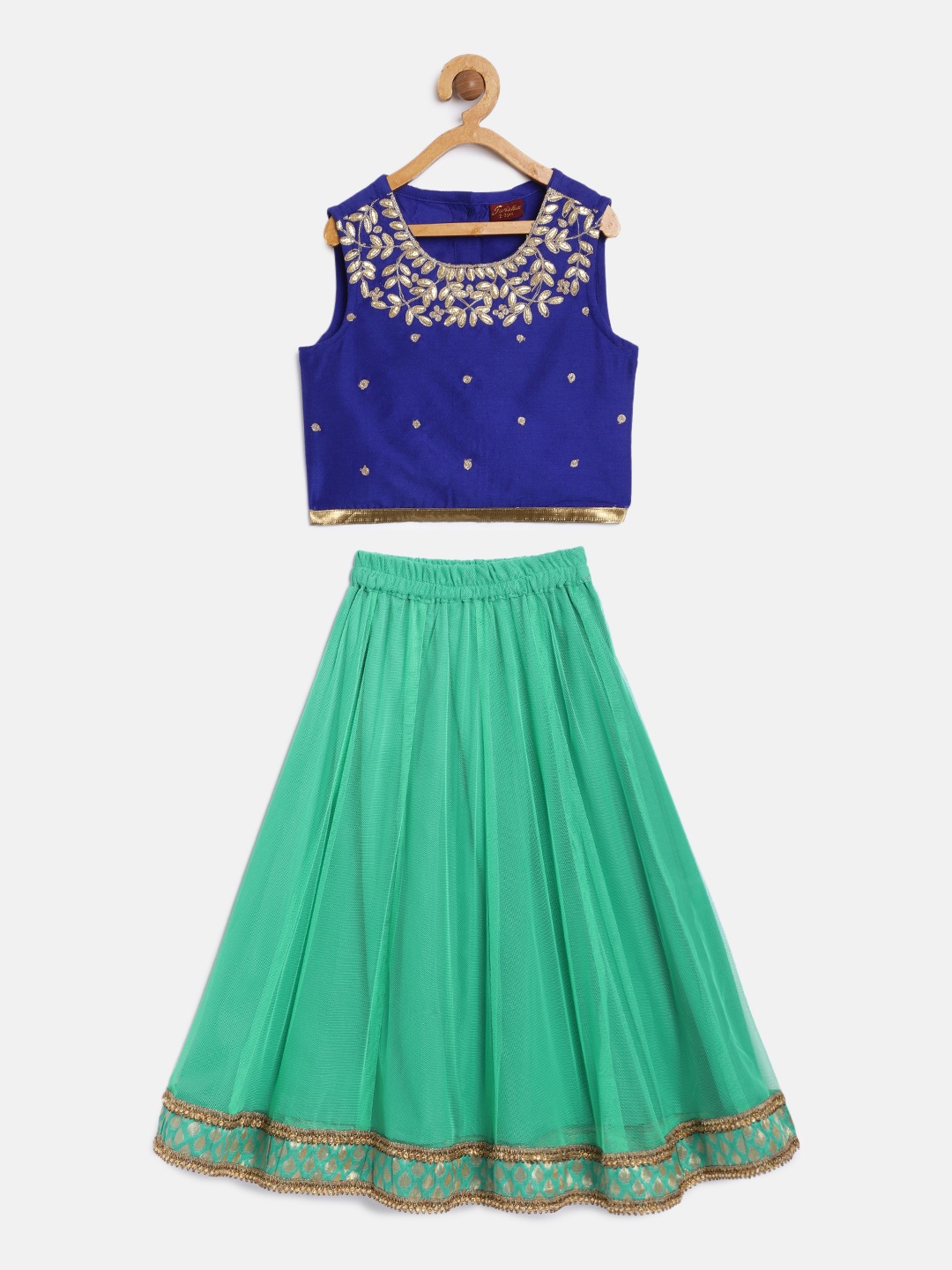 

Twisha Girls Blue Ready to Wear Lehenga with Blouse