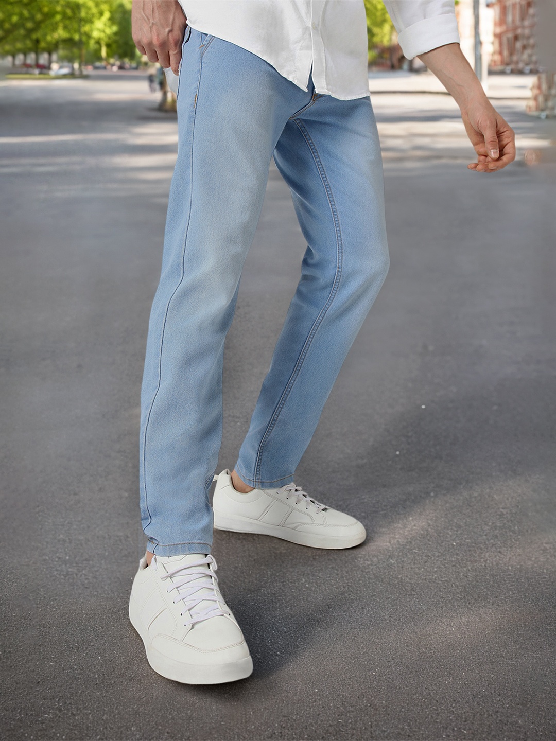 

Urbano Fashion Men Blue Slim Fit Mid-Rise Clean Look Stretchable Jeans