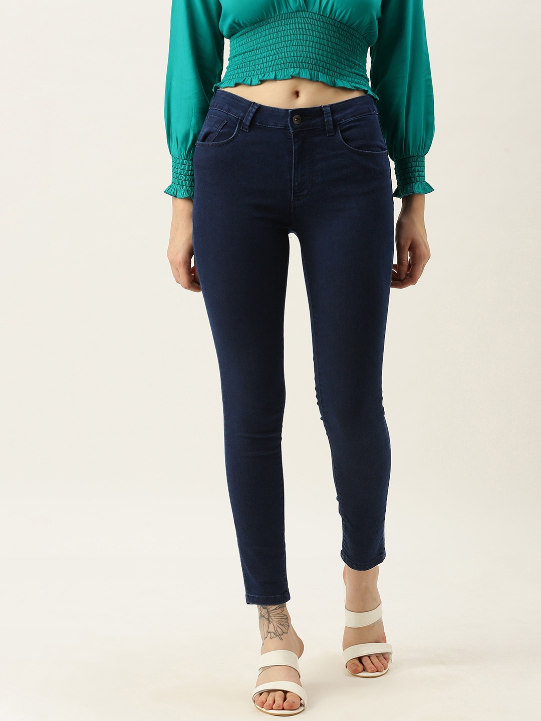 

Flying Machine Women Blue Twiggy Super Skinny Fit Mid Rise Stretchable Jeans