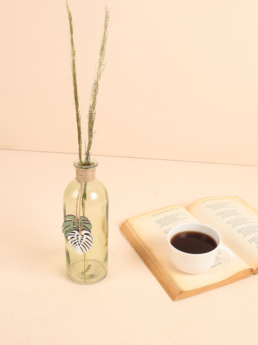 

Chumbak Green Mellow Ways Glass Vase