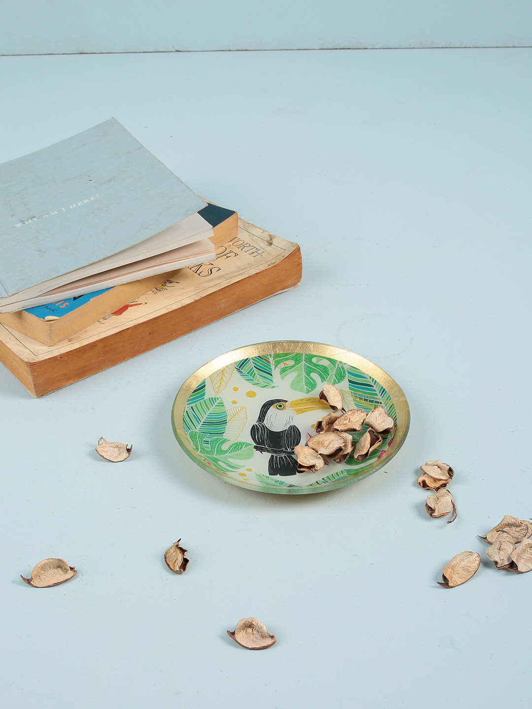 

Chumbak Green Printed Tray