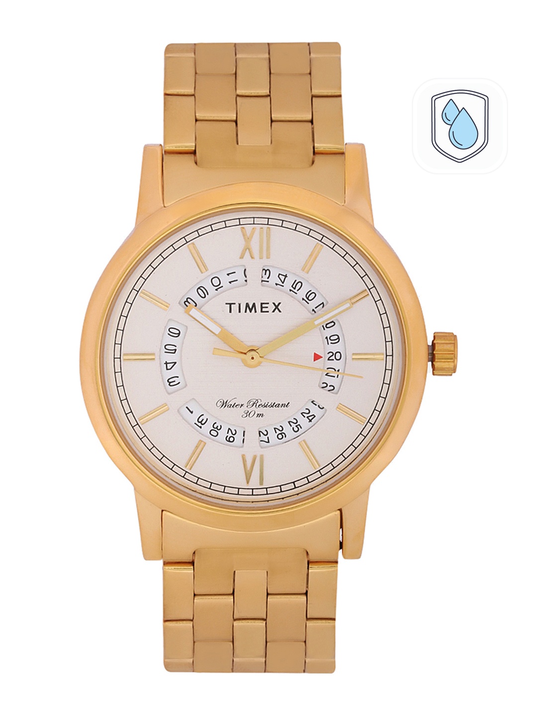 

Timex Men Silver-Toned Analogue Watch - TW000T125