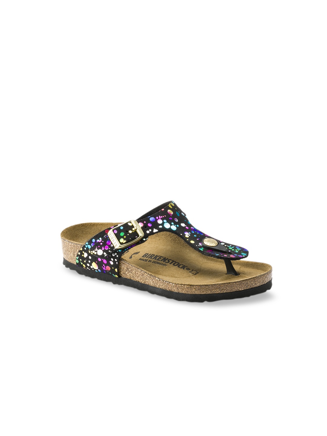 

Birkenstock Gizeh Confetti Black Narrow Width Synthetics Thong Sandals