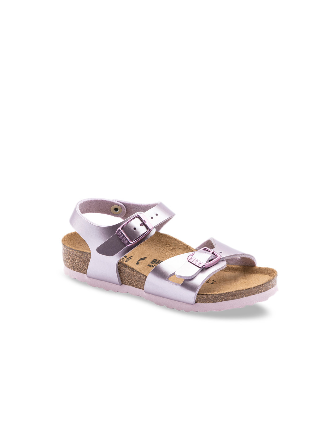 

Birkenstock Girls Purple Solid Rio Birko-Flor Open Toe Regular Width Flats