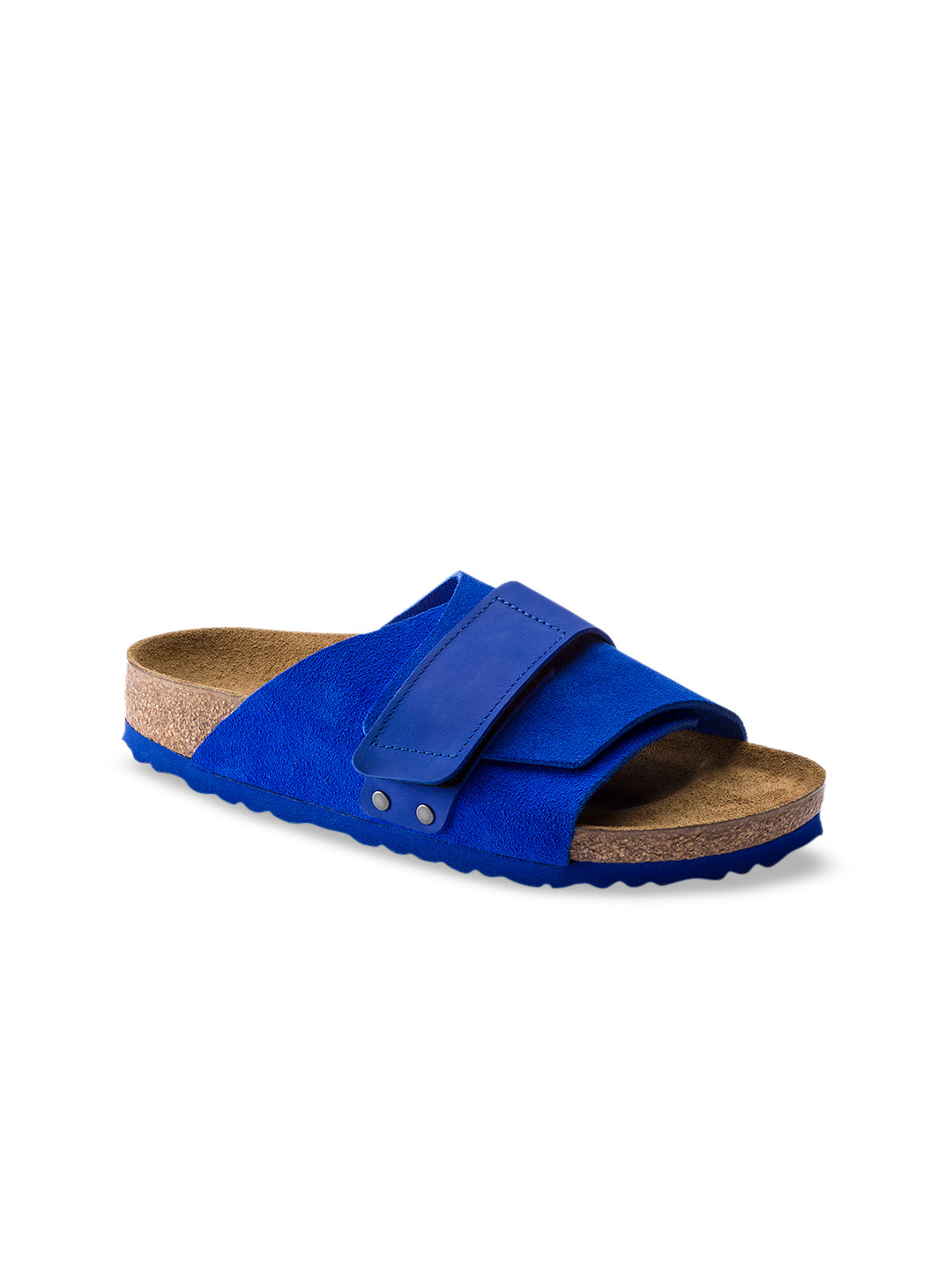 

Birkenstock Unisex Blue Kyoto Nubuck Suede Leather Regular Width Comfort Sandals
