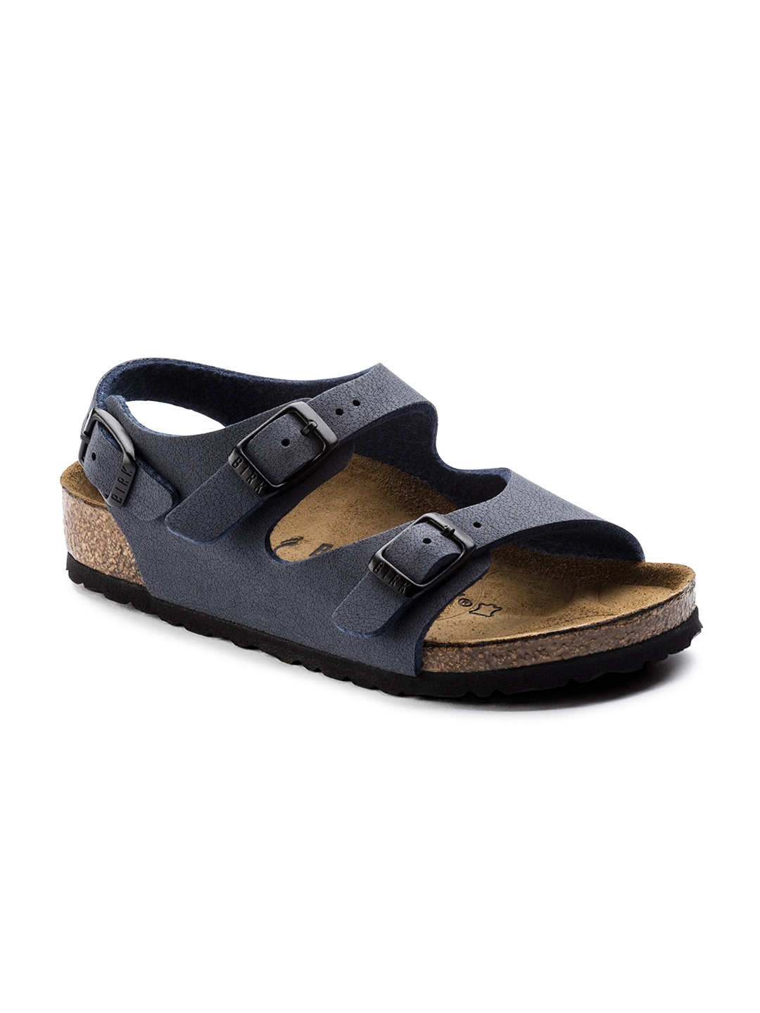 

Birkenstock Boys Navy Blue Roma Birko-Flor Regular Width Nubuck Sandals
