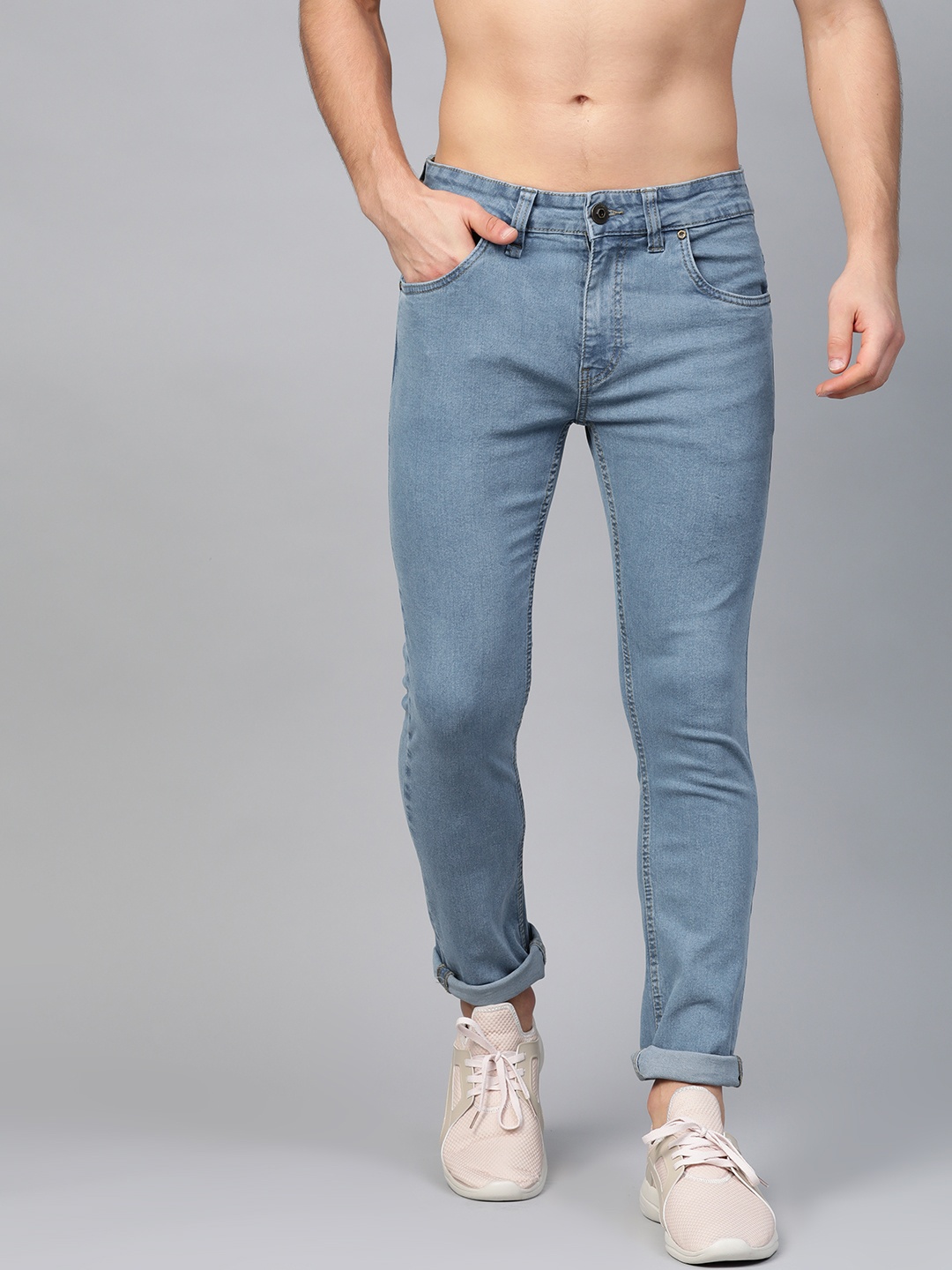 

Roadster Men Blue Skinny Fit Mid-Rise Clean Look Stretchable Jeans