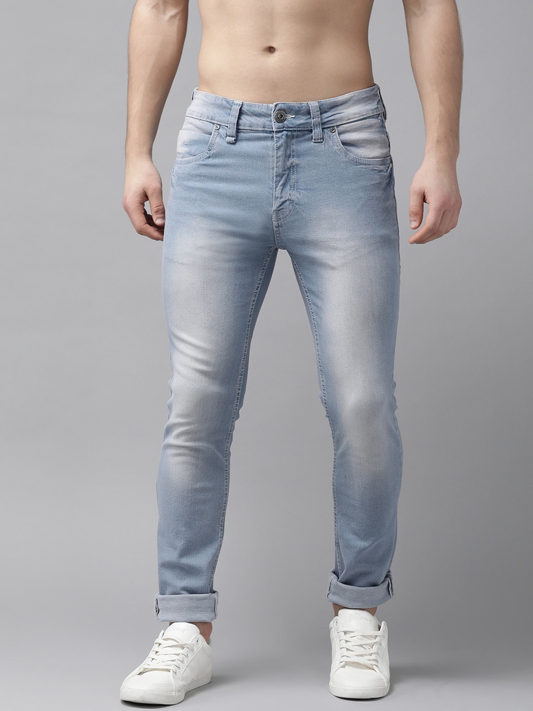 

Roadster Green Turn Men Blue Mid-Rise Stretchable Save Water Jeans