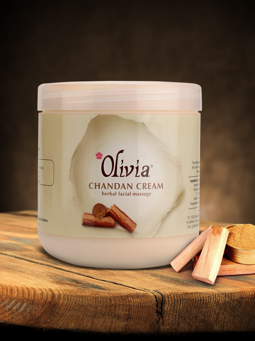

Olivia Herbal Chandan Facial Massage Cream 800g, Brown