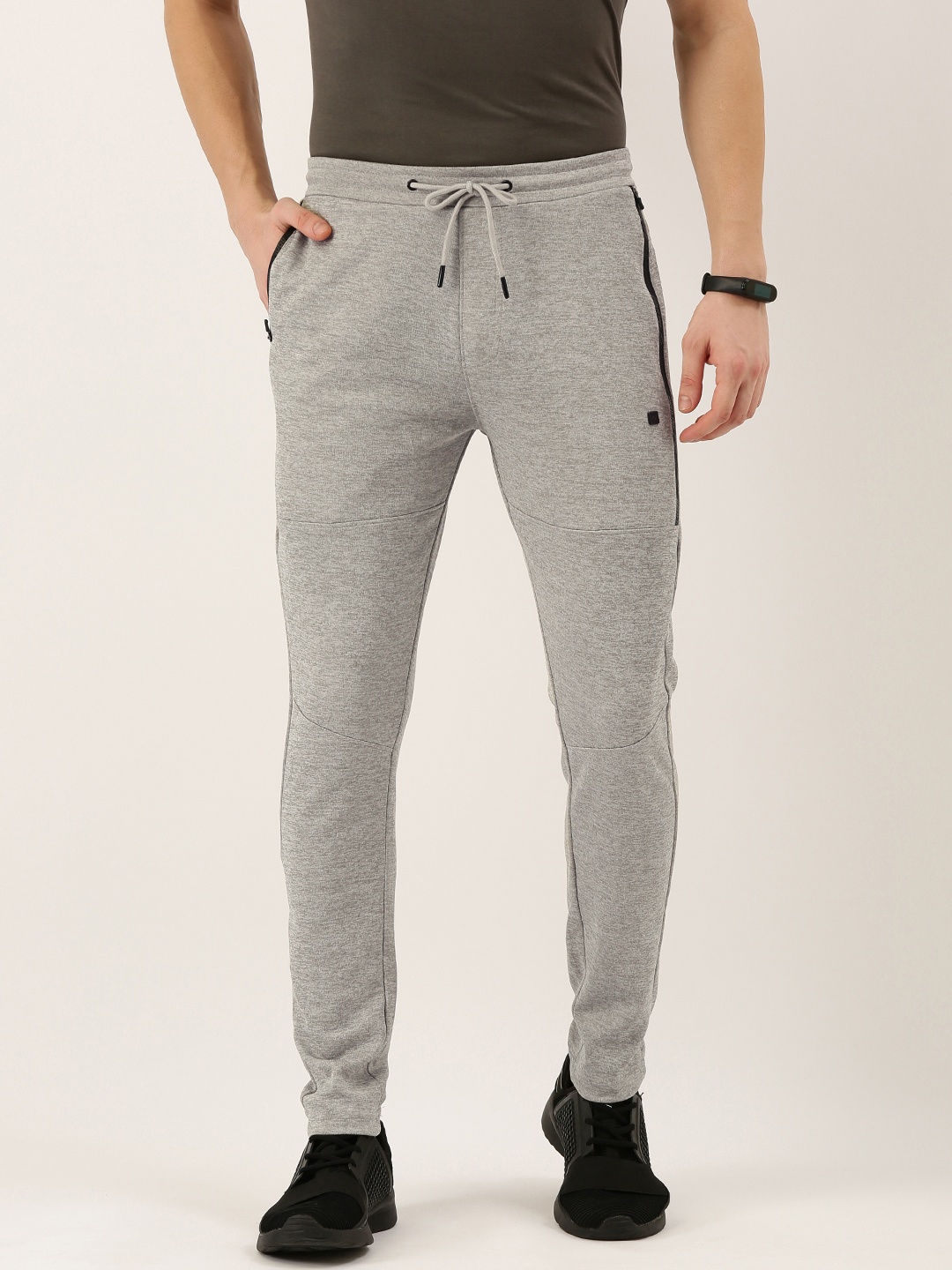 

Proline Active Men Grey Solid Slim Fit Track Pants