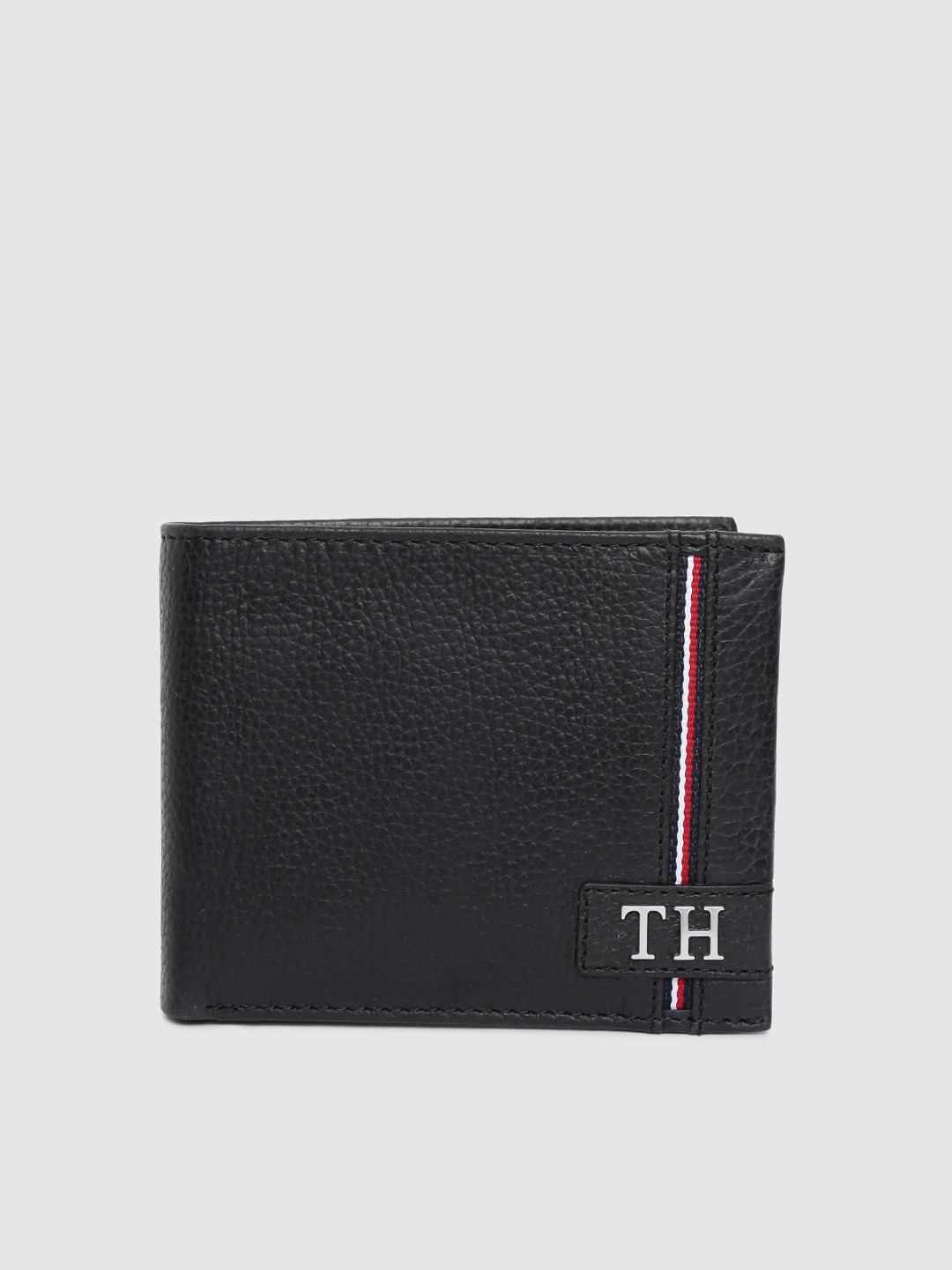 

Tommy Hilfiger Men Black Genuine Leather Two Fold Wallet