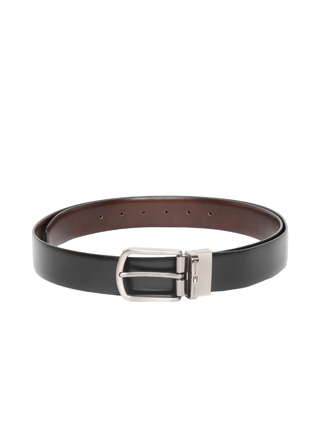 

Tommy Hilfiger Men Black & Brown Reversible Leather Belt
