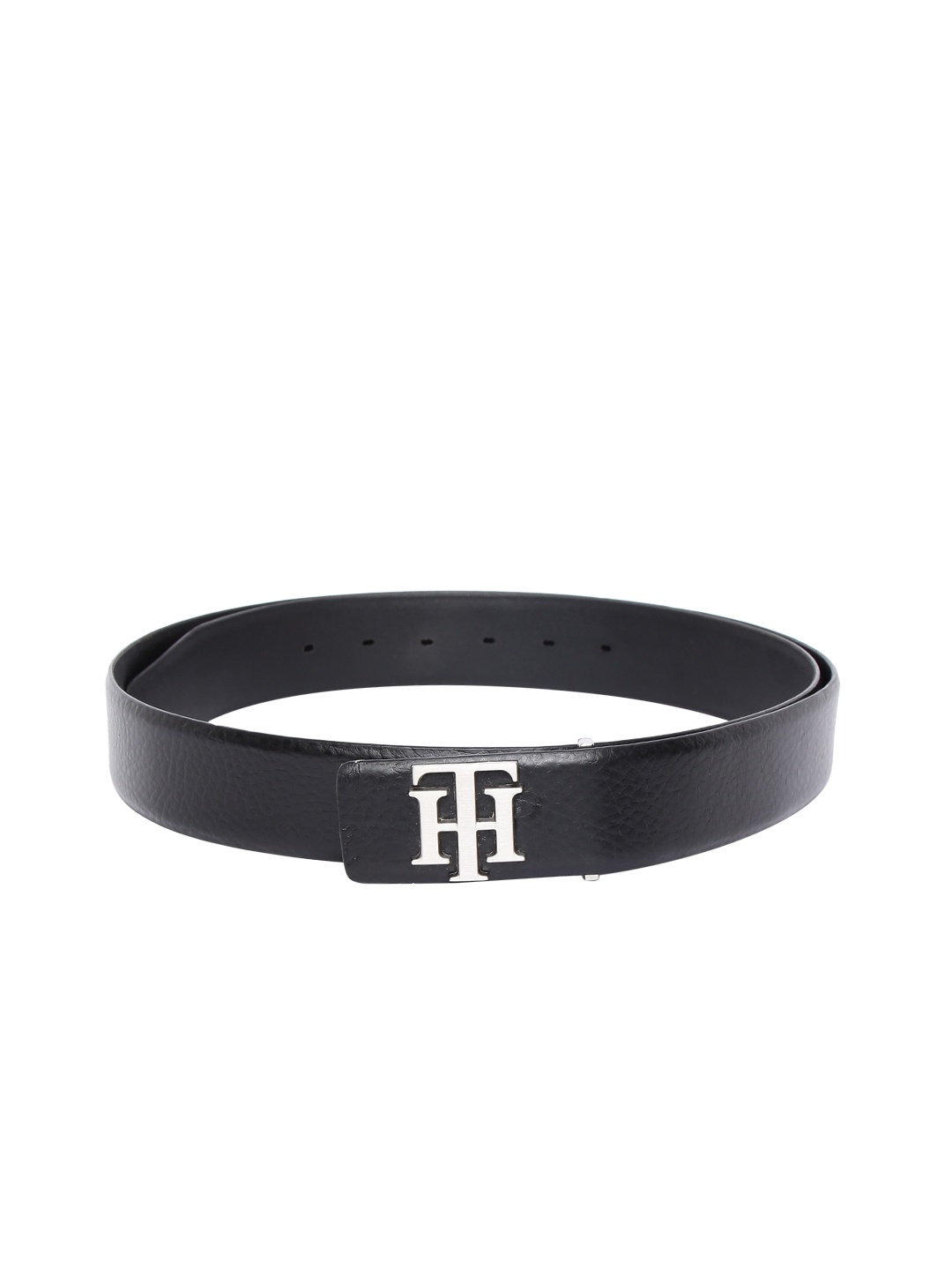 

Tommy Hilfiger Men Black Solid Leather Belt