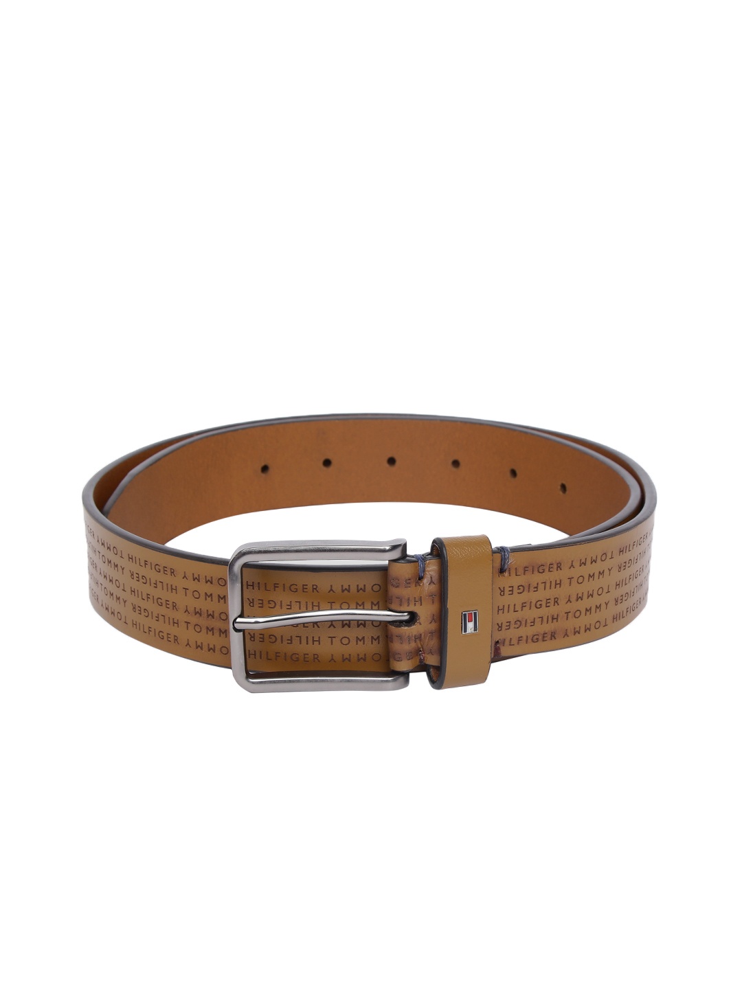 

Tommy Hilfiger Men Tan Printed Leather Belt