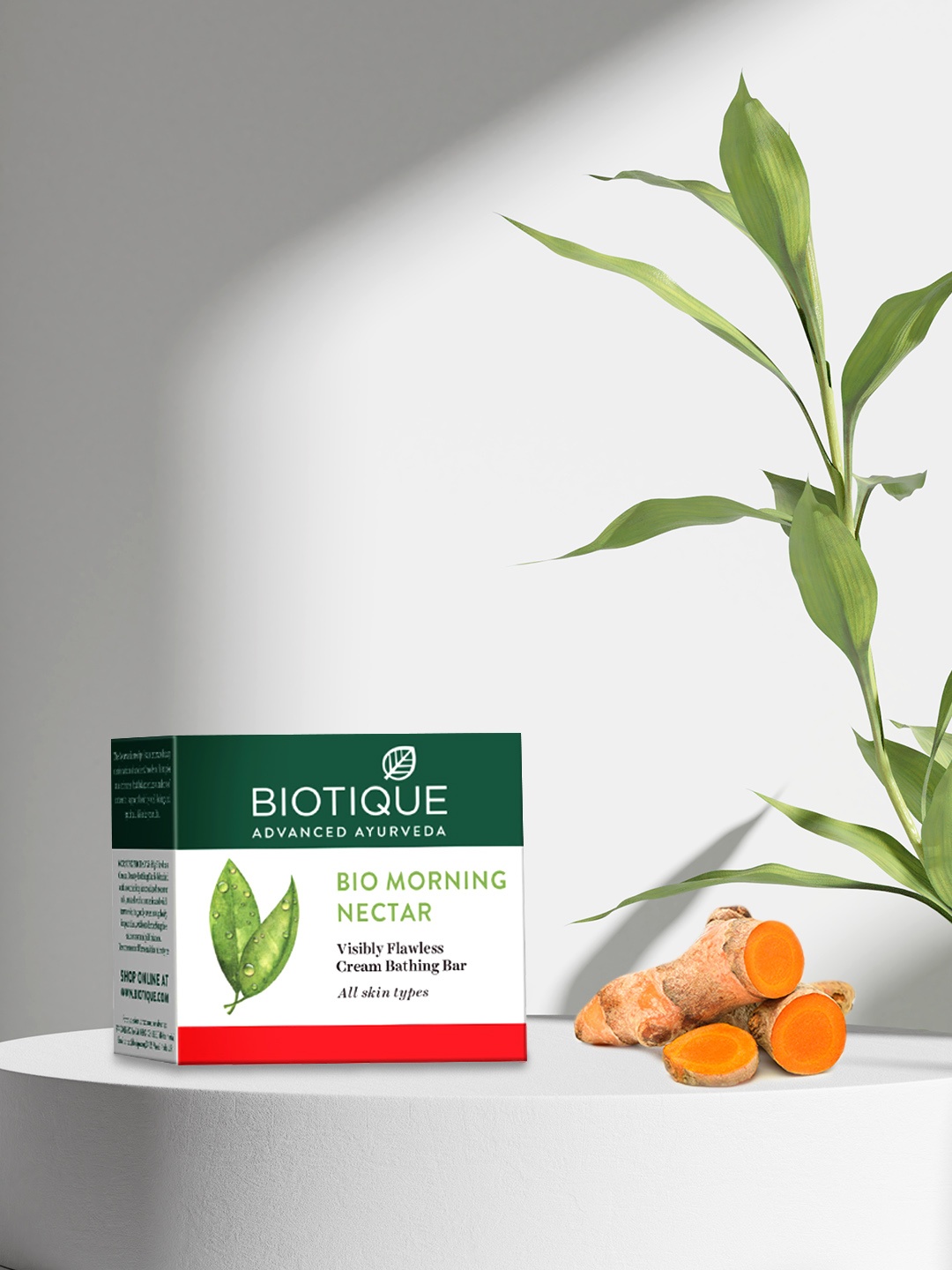 

Biotique Set of 3 Morning Nectar Visibly Flawless Cream Sustainable Bathing Bars, White