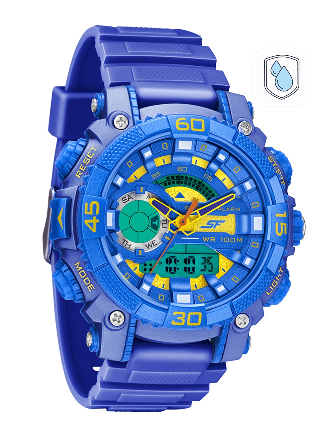 

Sonata Men Blue Analogue and Digital Watch 77070PP10