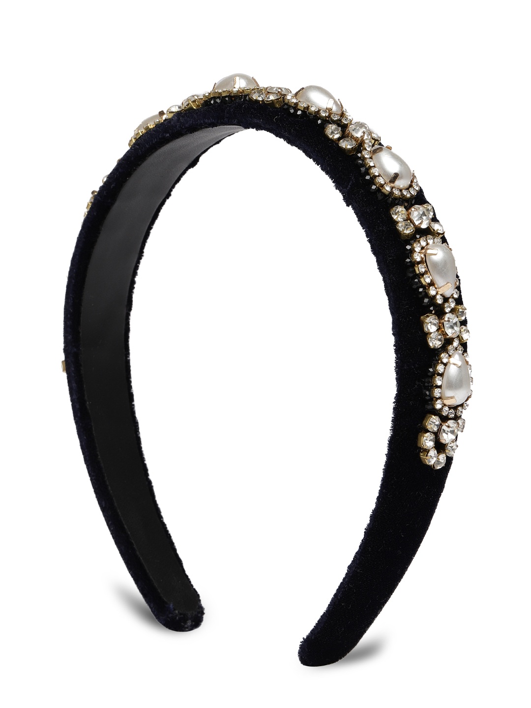 

Accessorize Black Heritage Pearl Embellished Wide Alice Hair Band