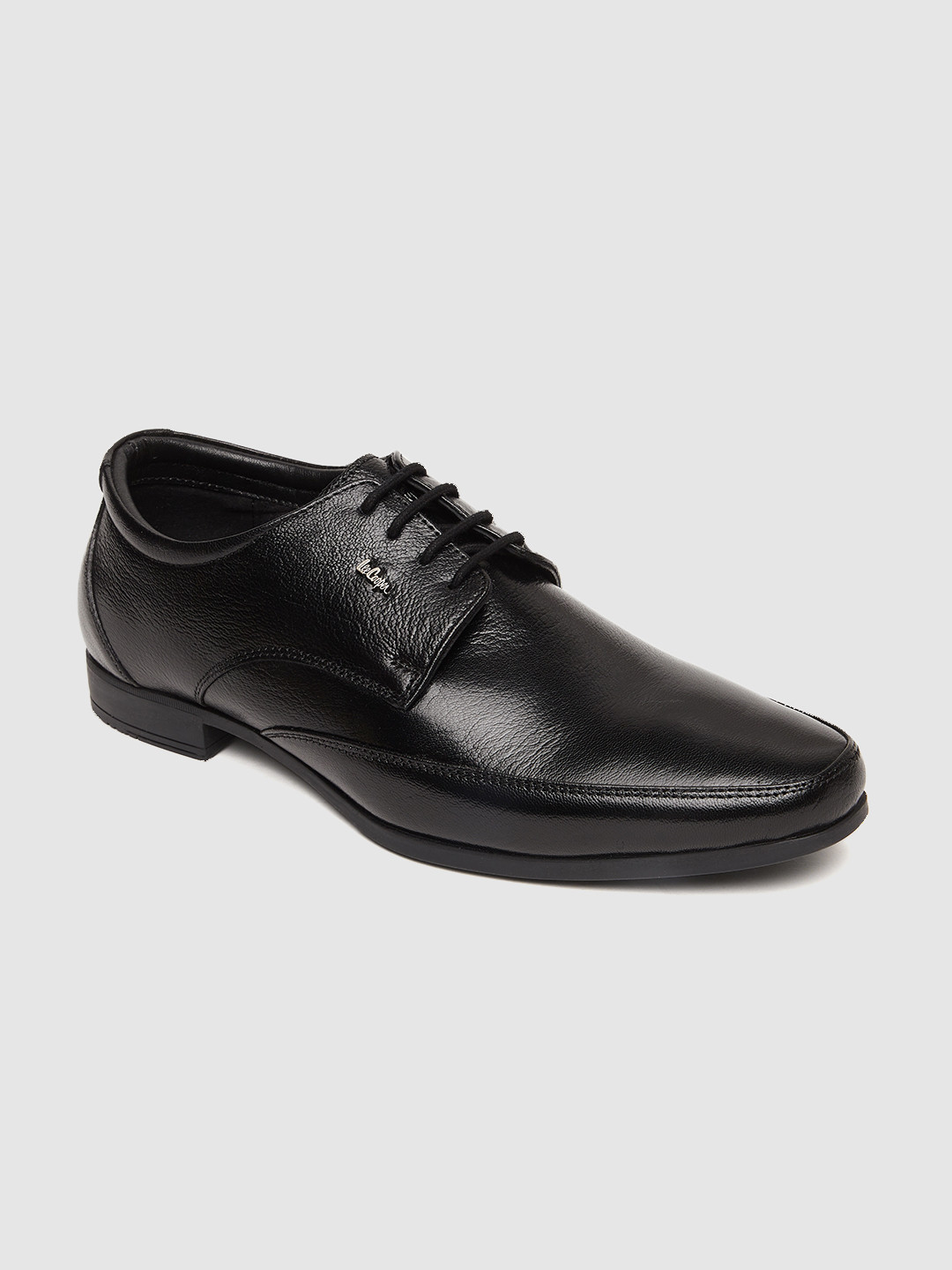 

Lee Cooper Men Black Solid Leather Formal Derbys