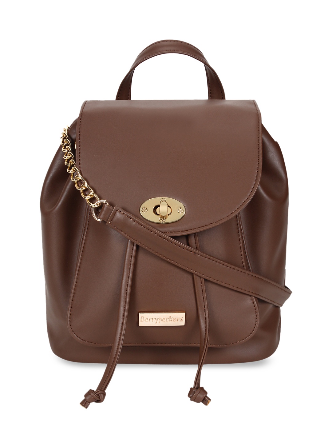 

Berrypeckers Brown Solid Sling Bag