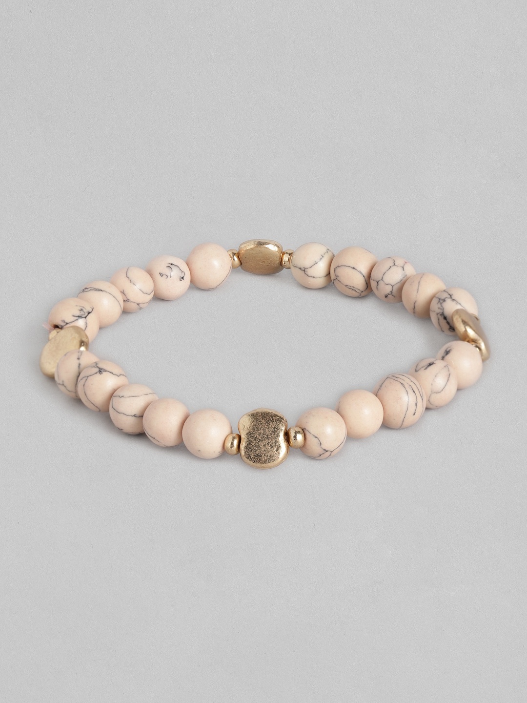 

Accessorize Women Pink Beaded Elasticated Bracelet