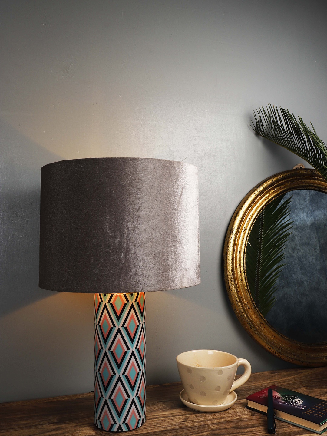 

Grated Ginger Silver-Toned Solid Phantom Bedside Lamp