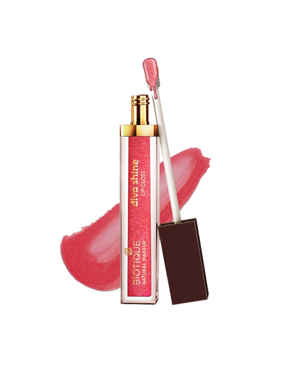 

BIOTIQUE NATURAL MAKEUP Diva Shine Lip Gloss - Dew Me Up P107 3 ml, Pink