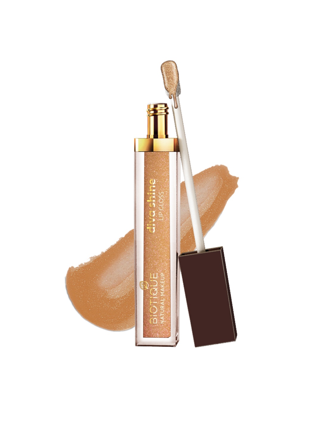 

BIOTIQUE NATURAL MAKEUP Diva Shine Lip Gloss-G101 Pot of Gold 3 ml, Nude