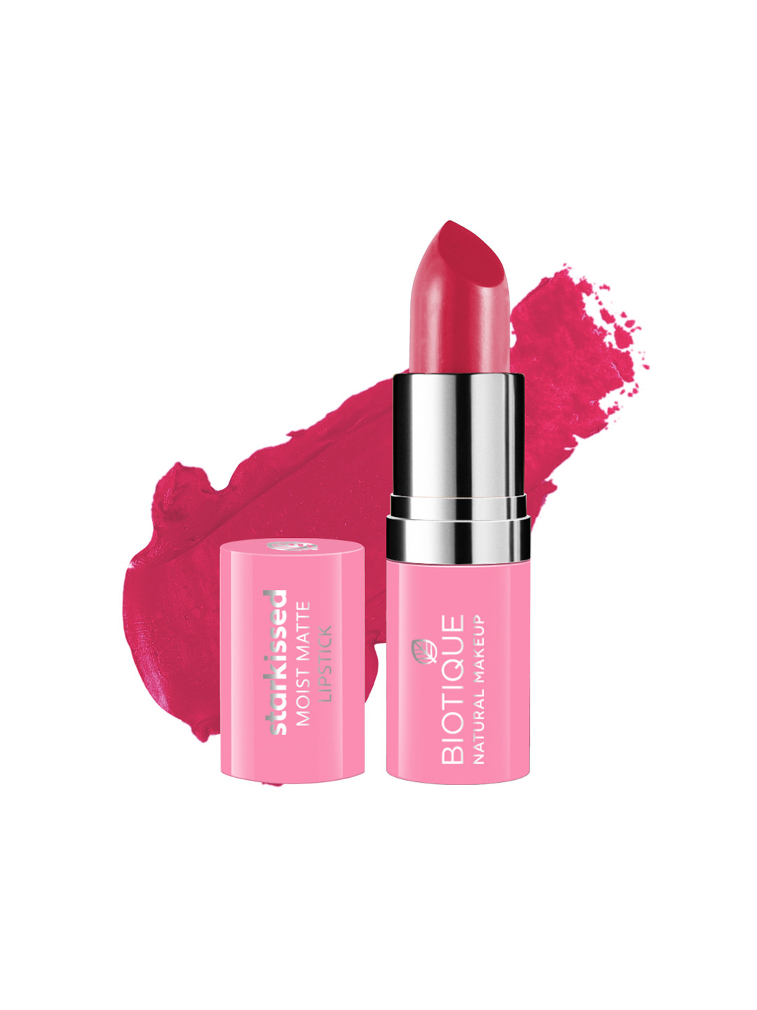 

BIOTIQUE NATURAL MAKEUP Starkissed Darling Rogue Moist Matte Lipstick P315, Pink