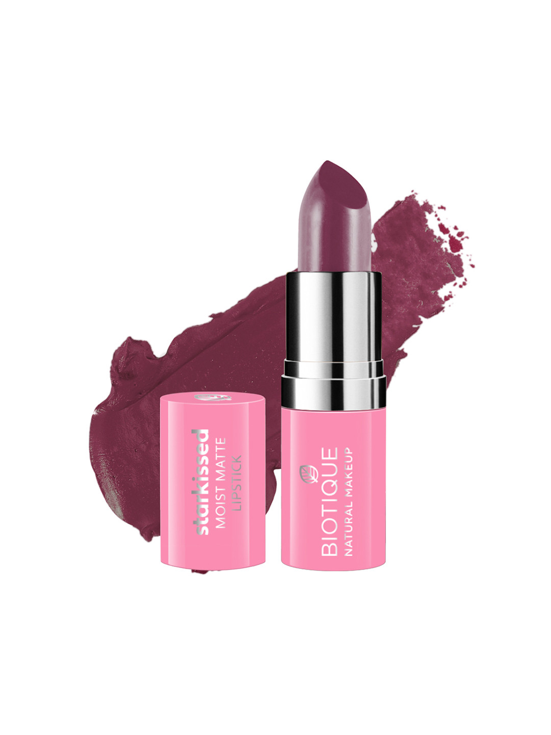 

BIOTIQUE NATURAL MAKEUP Starkissed Moist Matte Lipstick - Peony Pink P312 4.2 g, Mauve